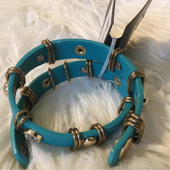 NWT Oxford Street Aqua & Clear Stone Wrap Bracelet. - Picture 5 of 10